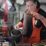 cafetera de calcetin tailandesa