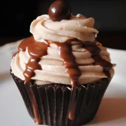 cupcake crujiente doble chocolate y moca