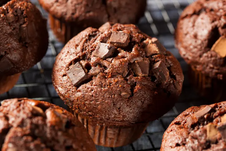 muffins de cafe y chocolate